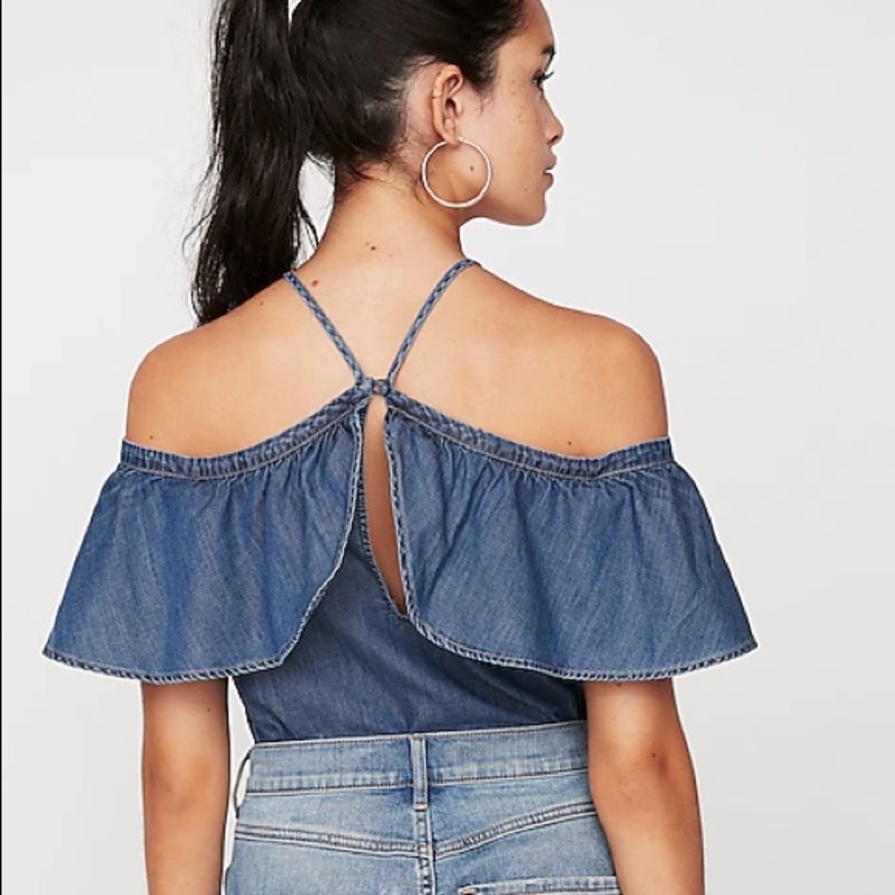 NWT EXPRESS women’s cold shoulder halter top